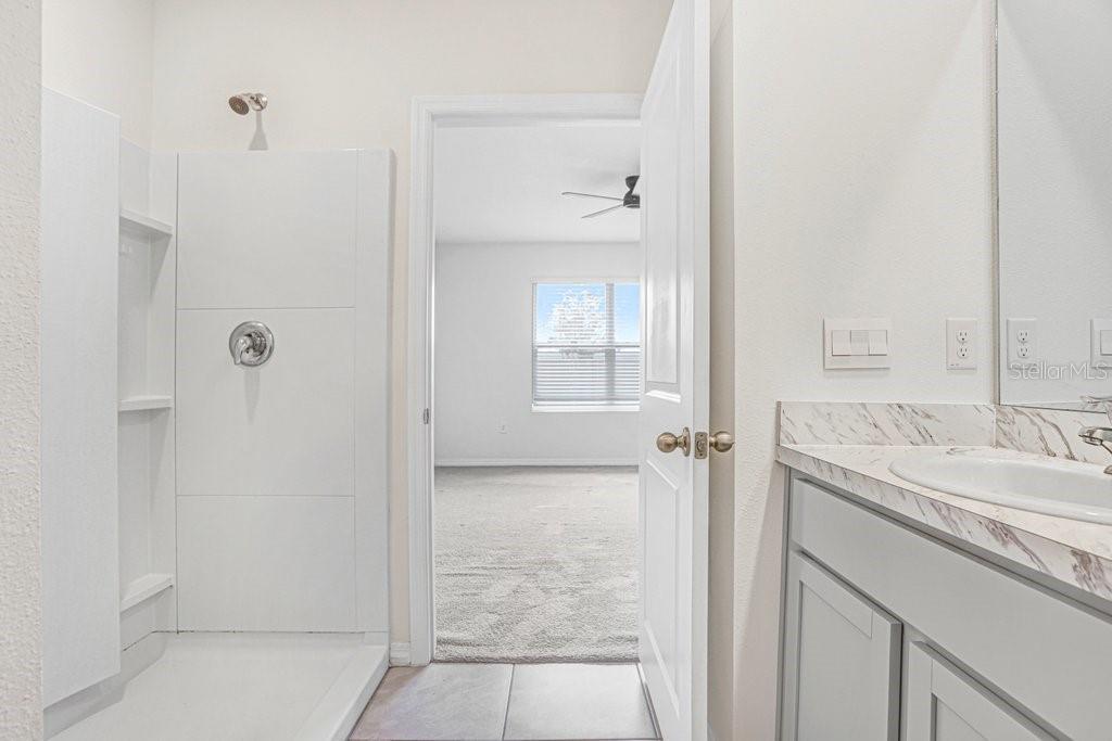 Primary Bathroom Toward Bedroom Door