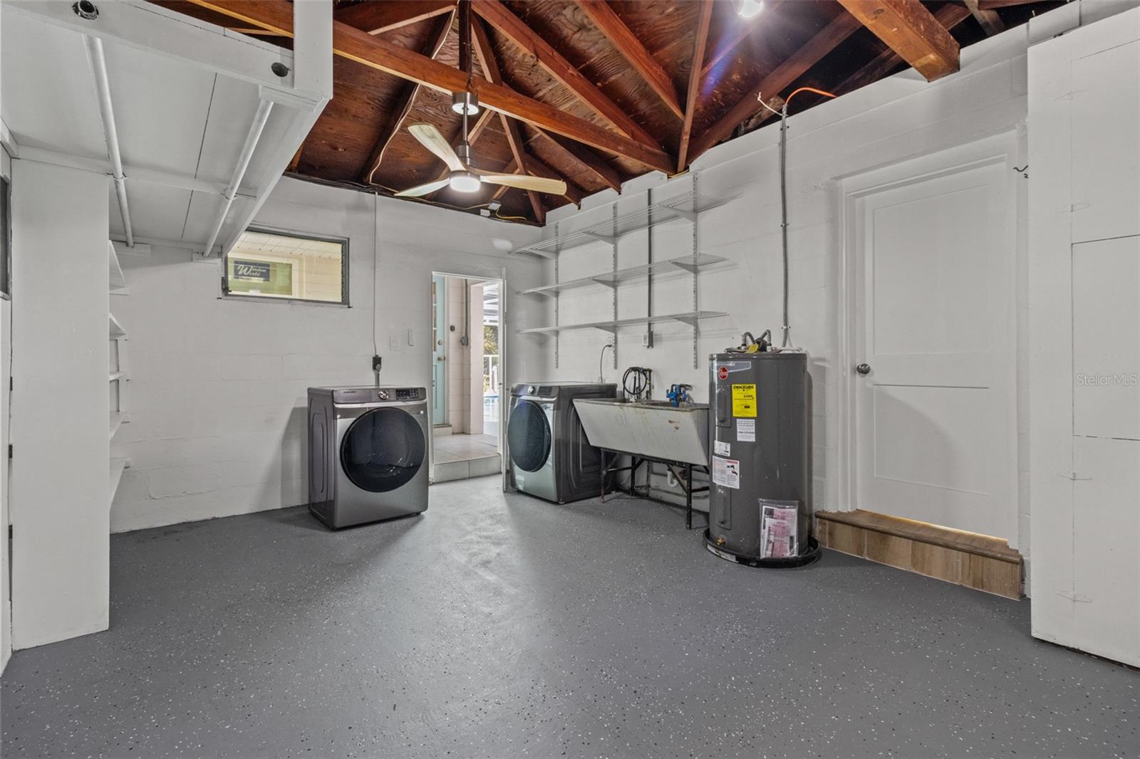 New washer, dryer and hot water.