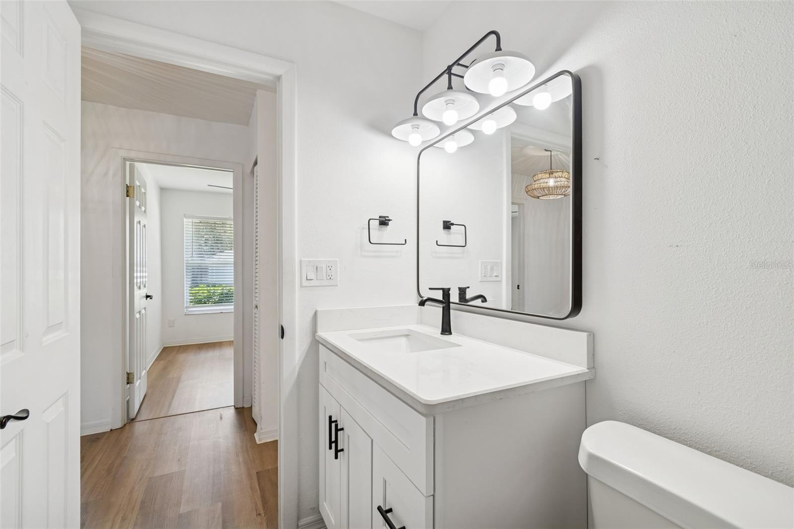 Guest Bath is located conveniently in the center of the home