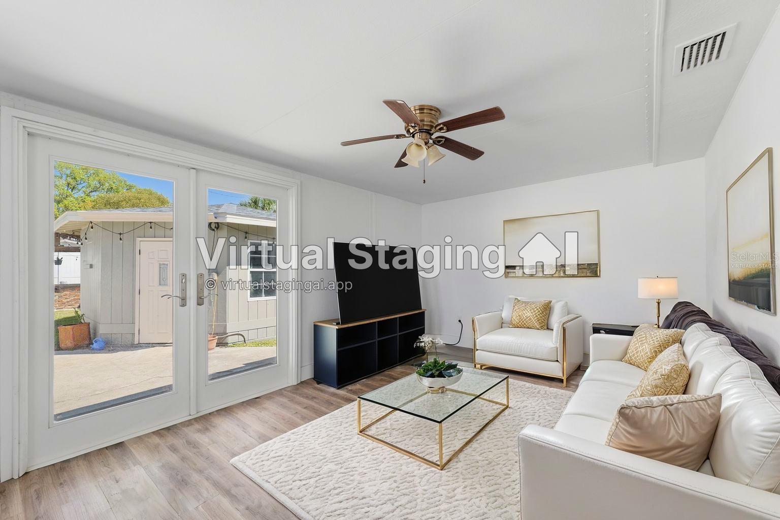Virtually Staged Family Room