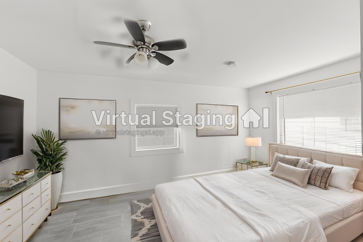 Virtually Staged Guest  Bedroom