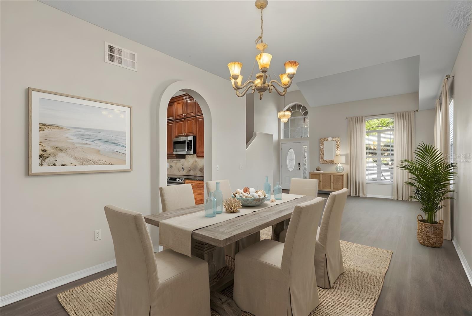 Virtually Staged Dining Room