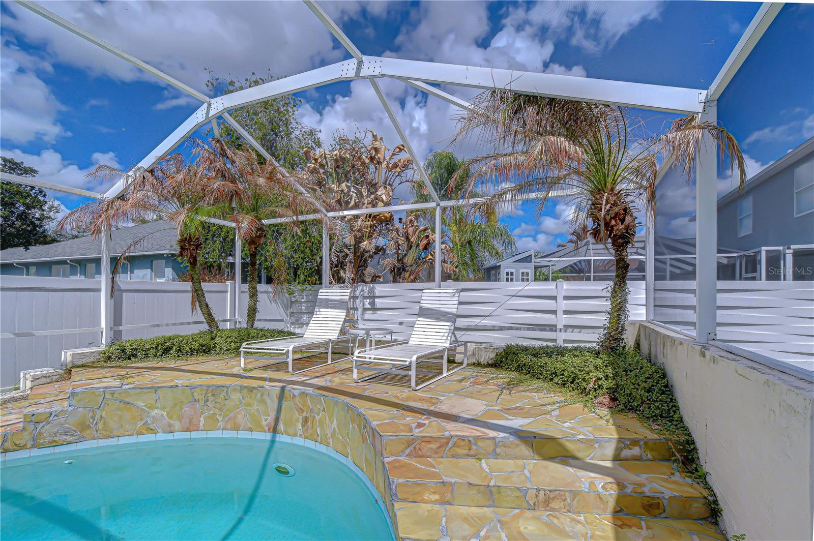 Oversized screened pool enclosure