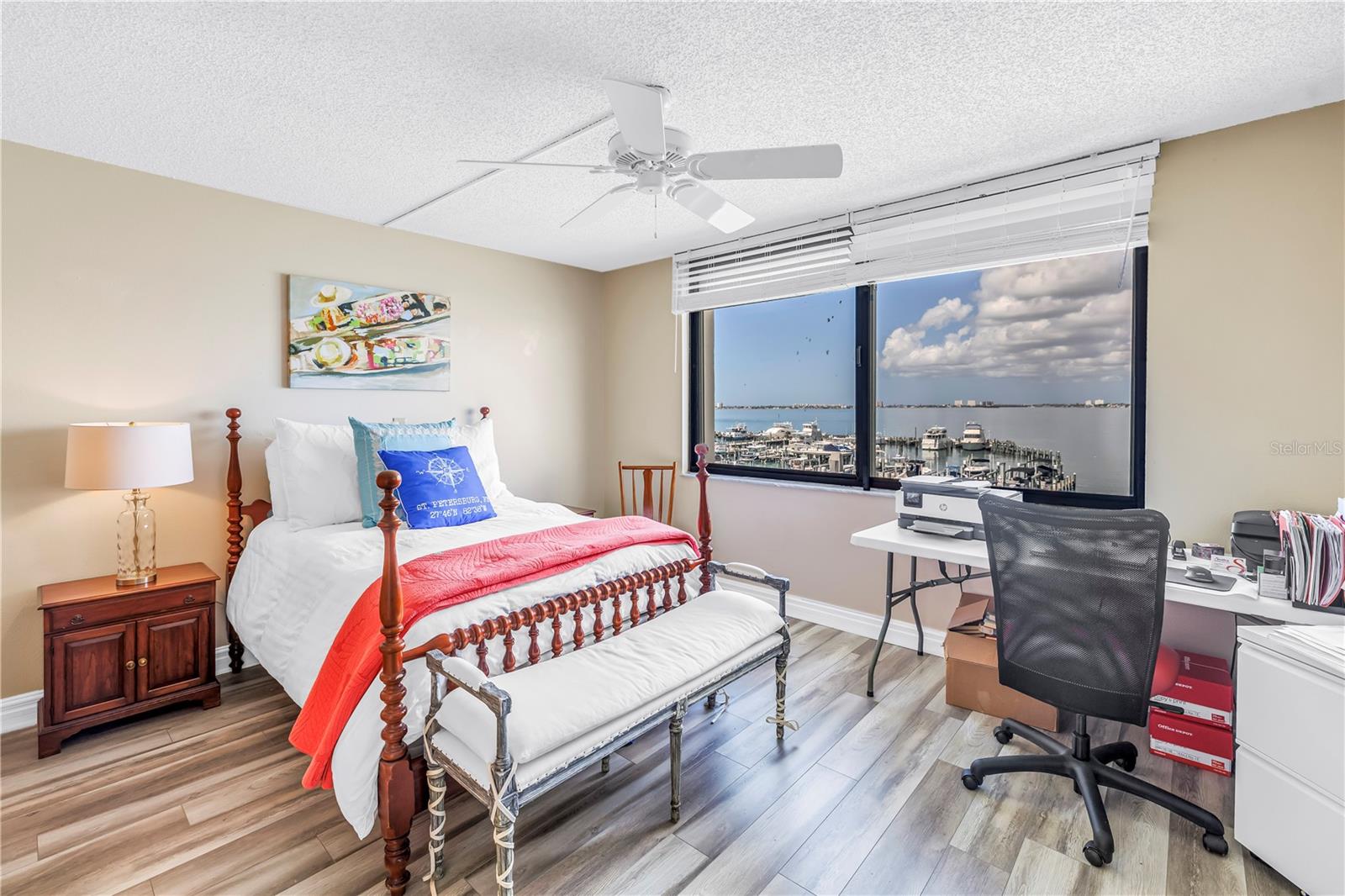 Marina views from your Guest Bedroom