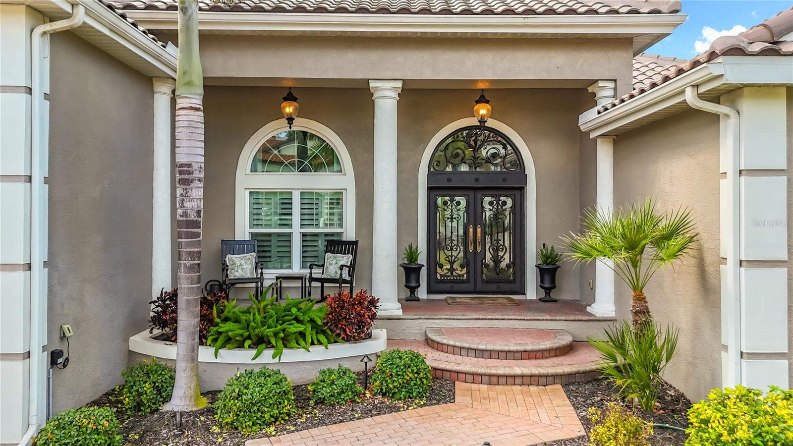 New hurricane rated iron doors and transom window