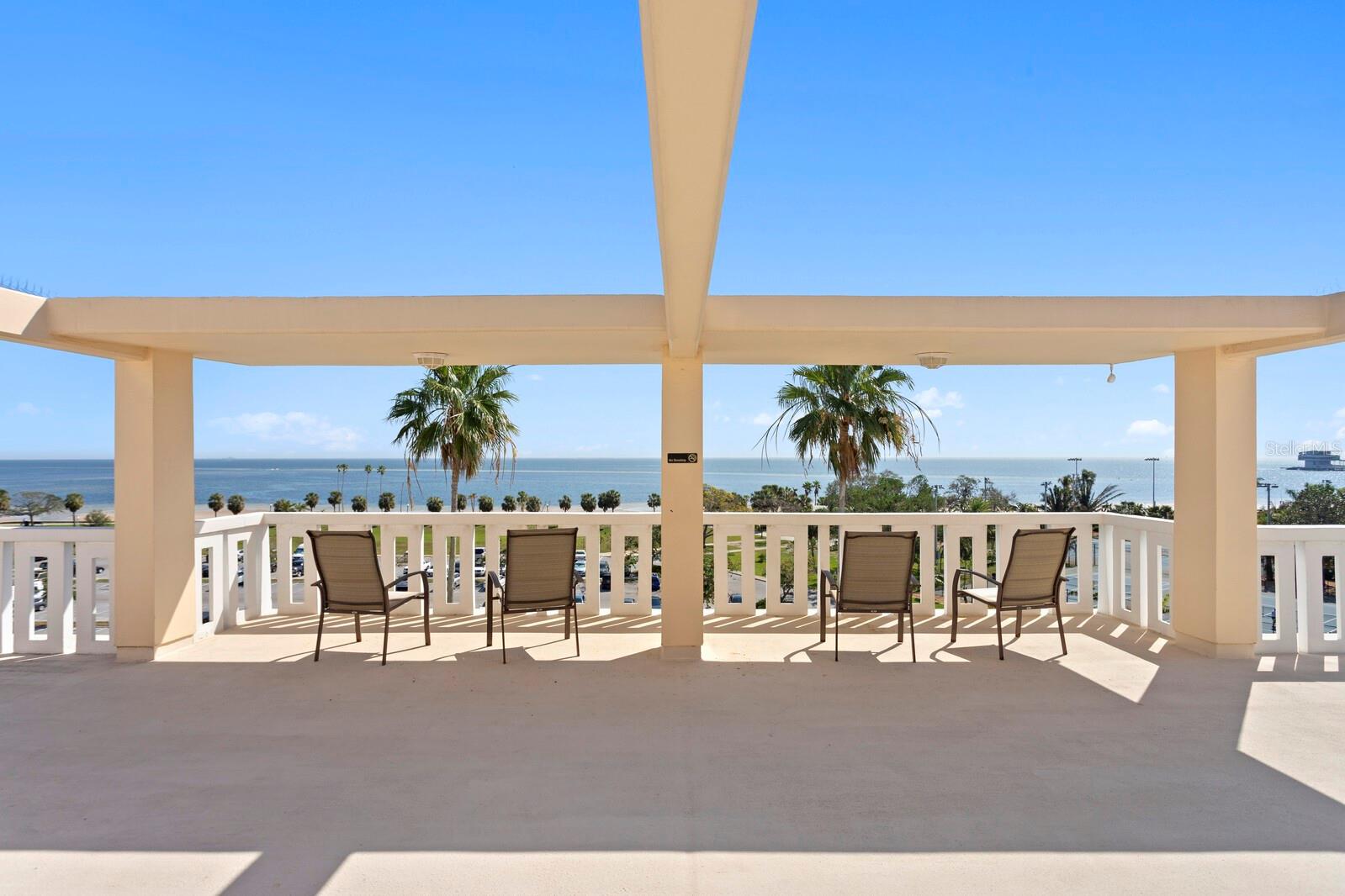 6th Floor rooftop sun deck -you can see the fireworks!