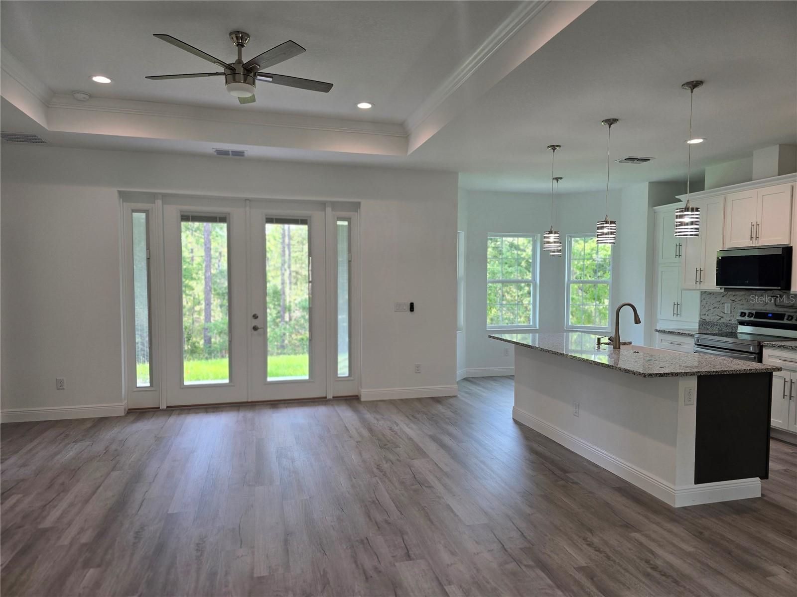 FRENCH DOORS IN GREAT ROOM