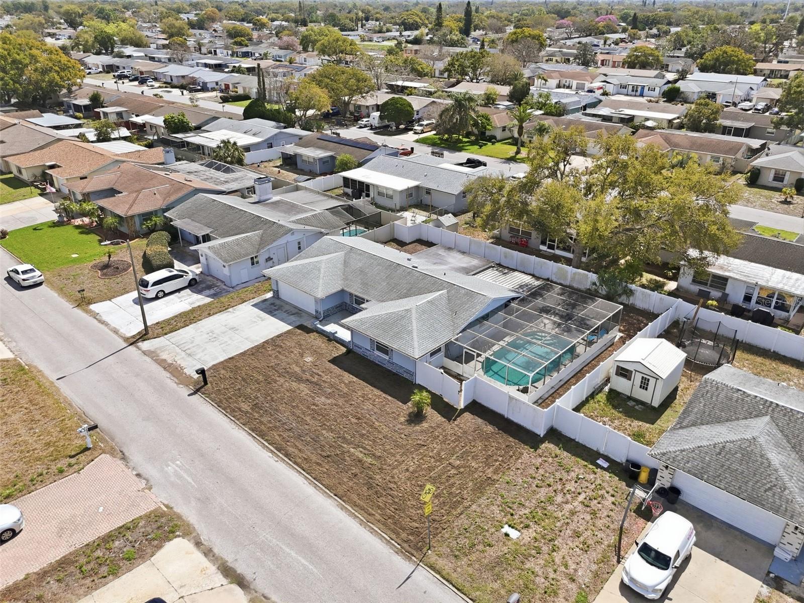 Back Yard(yard has been freshly seeded)