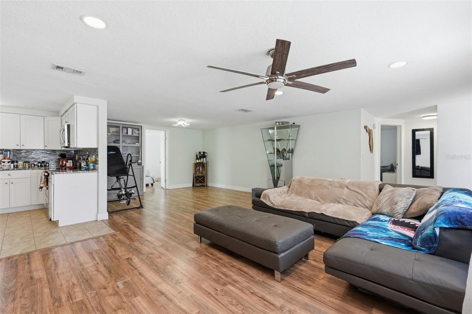 Kitchen & Dining View from Living Room