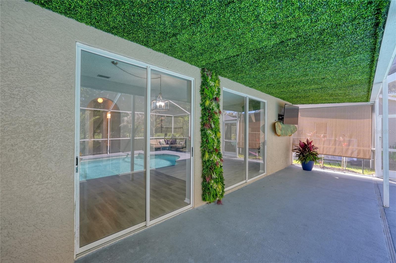 Lots of covered space to enjoy the Florida Sunshine