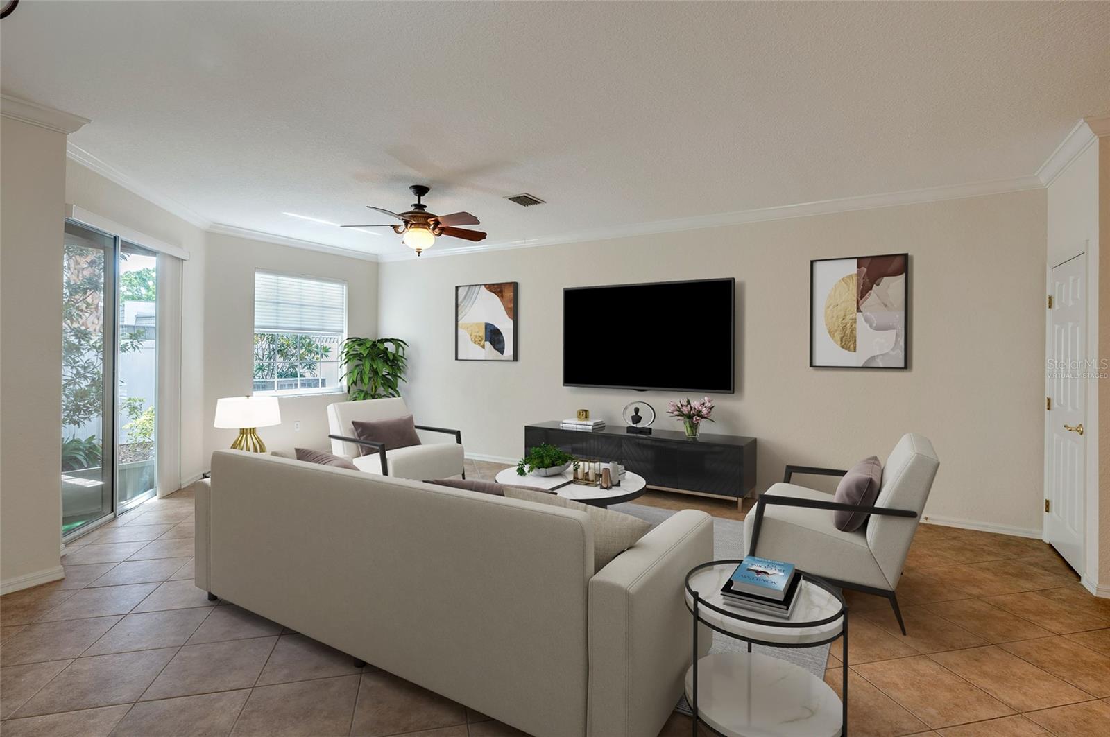 Virtually Staged Great Room!