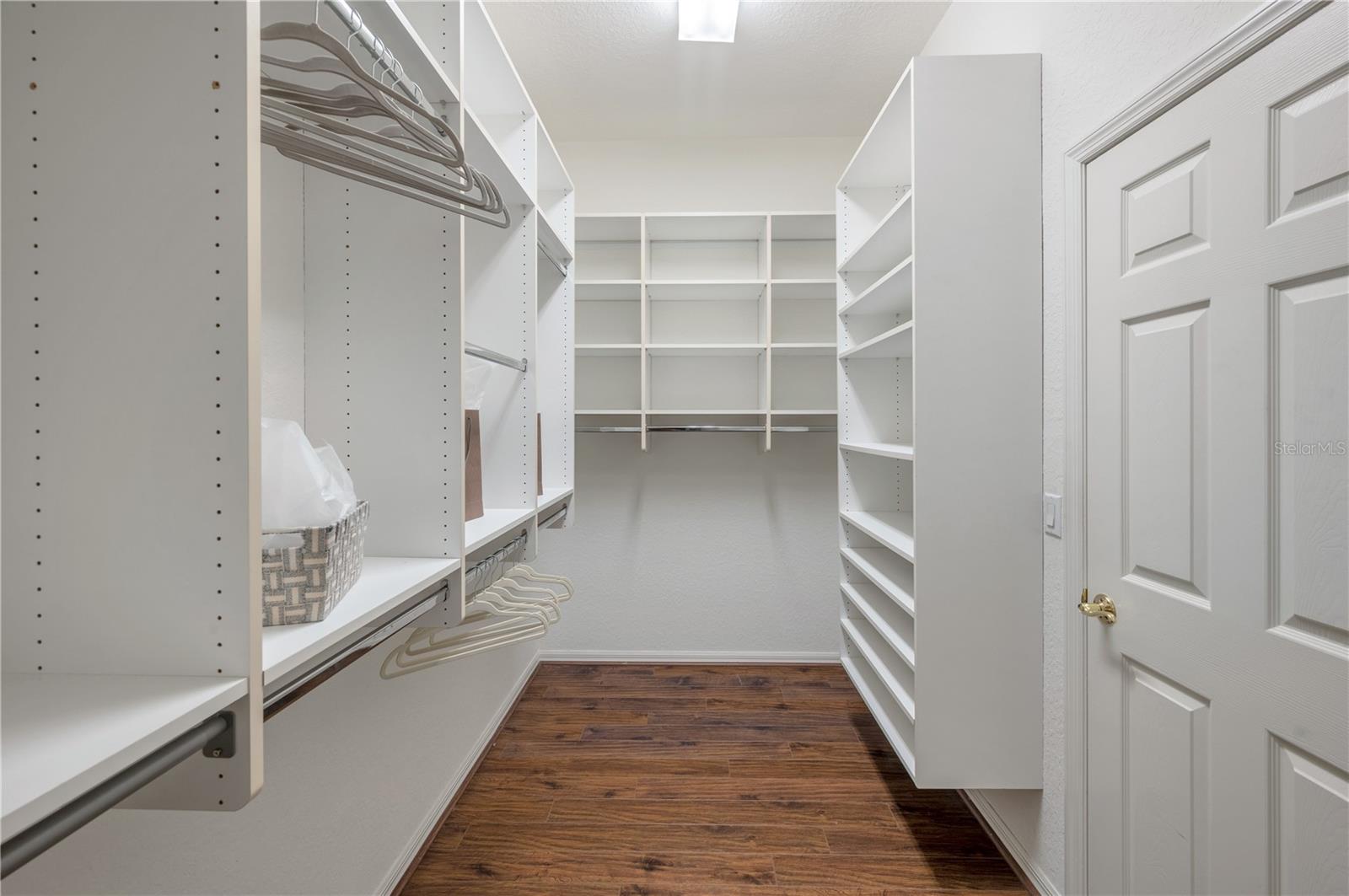 Primary Walk-in Closet w/Built-ins!
