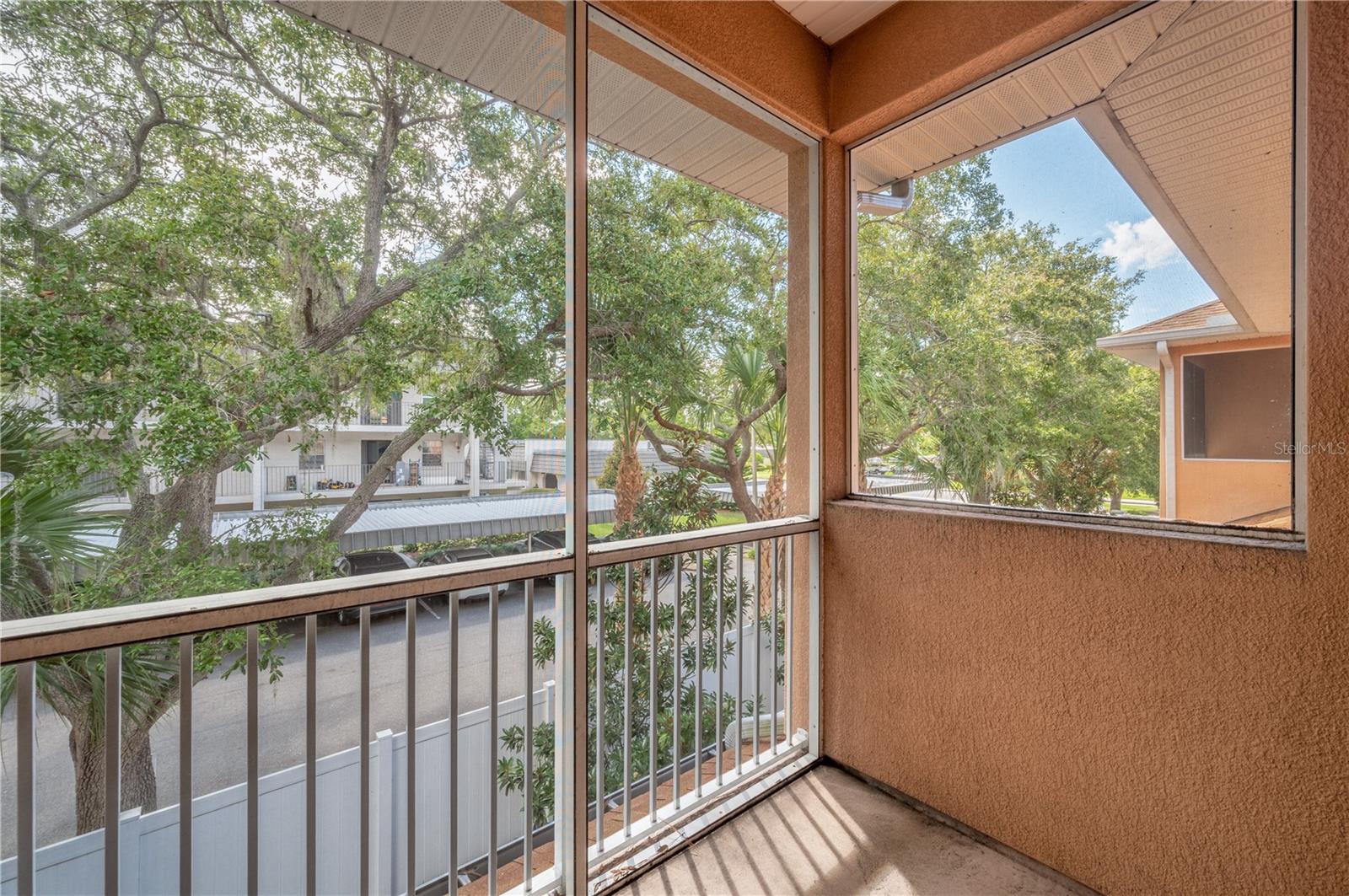 Primary Balcony - Before Bldg was Repainted