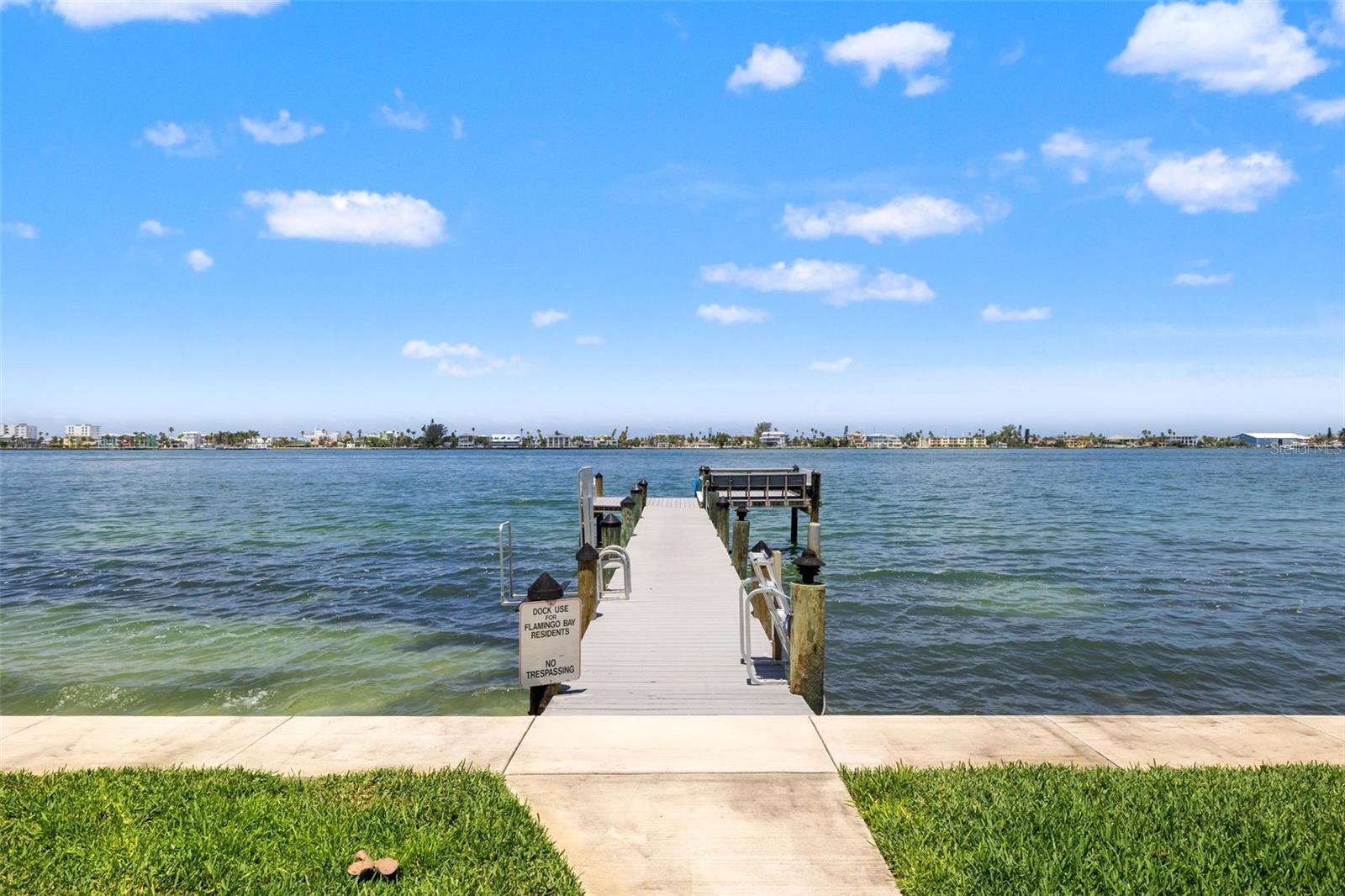 New seawall and dock
