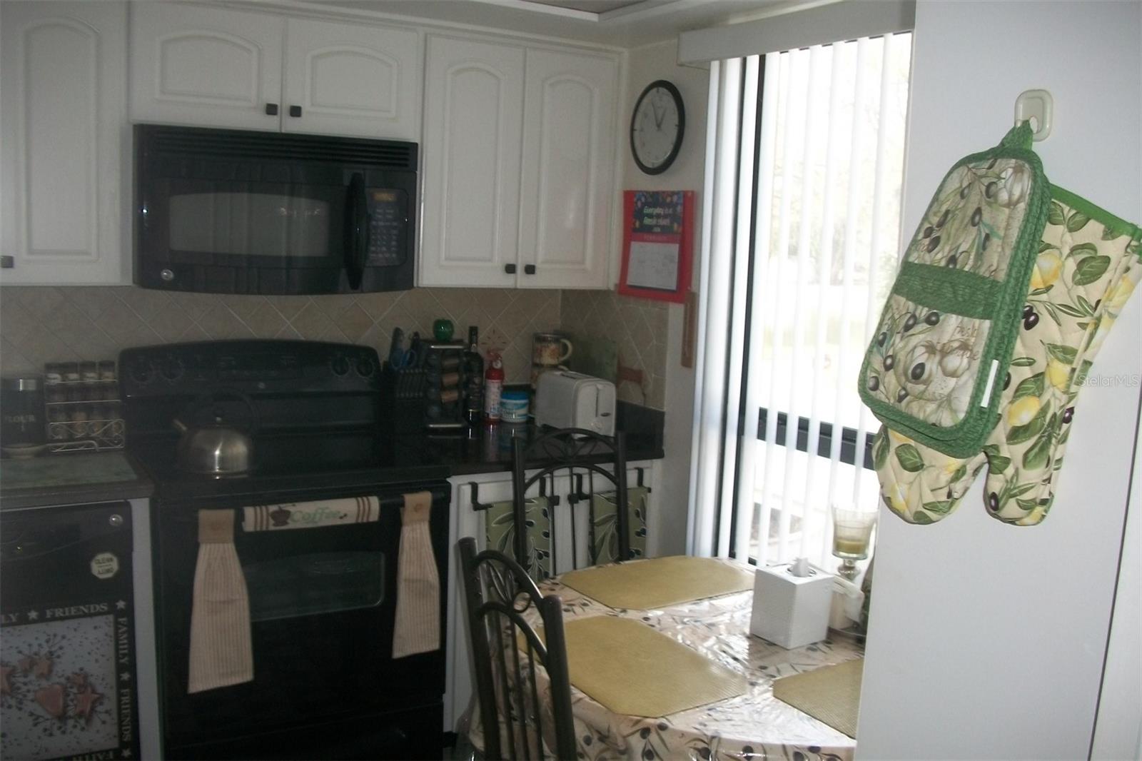 Kitchen has window for more light