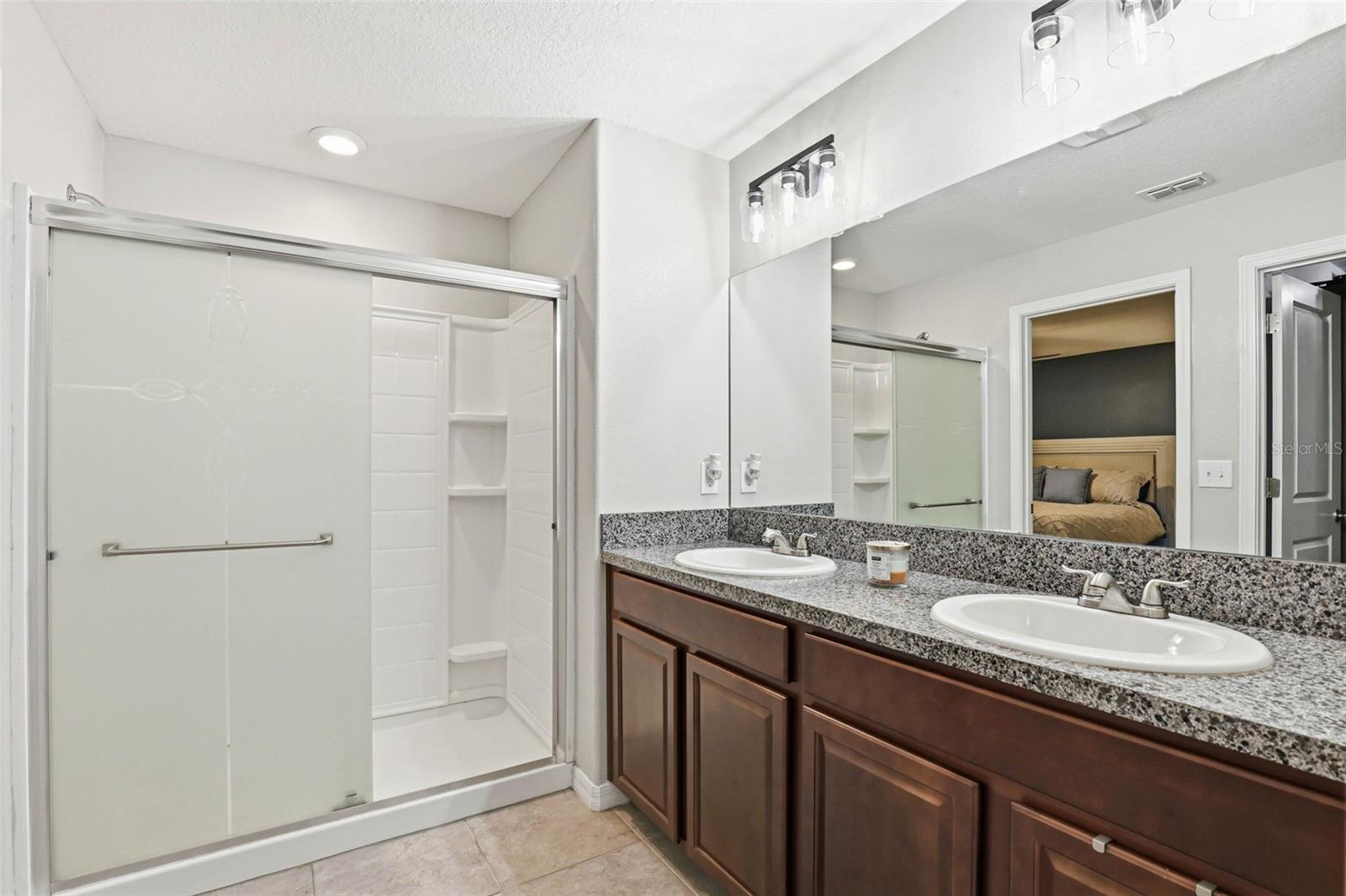 Primary En-Suite-Glass Walk-in Shower