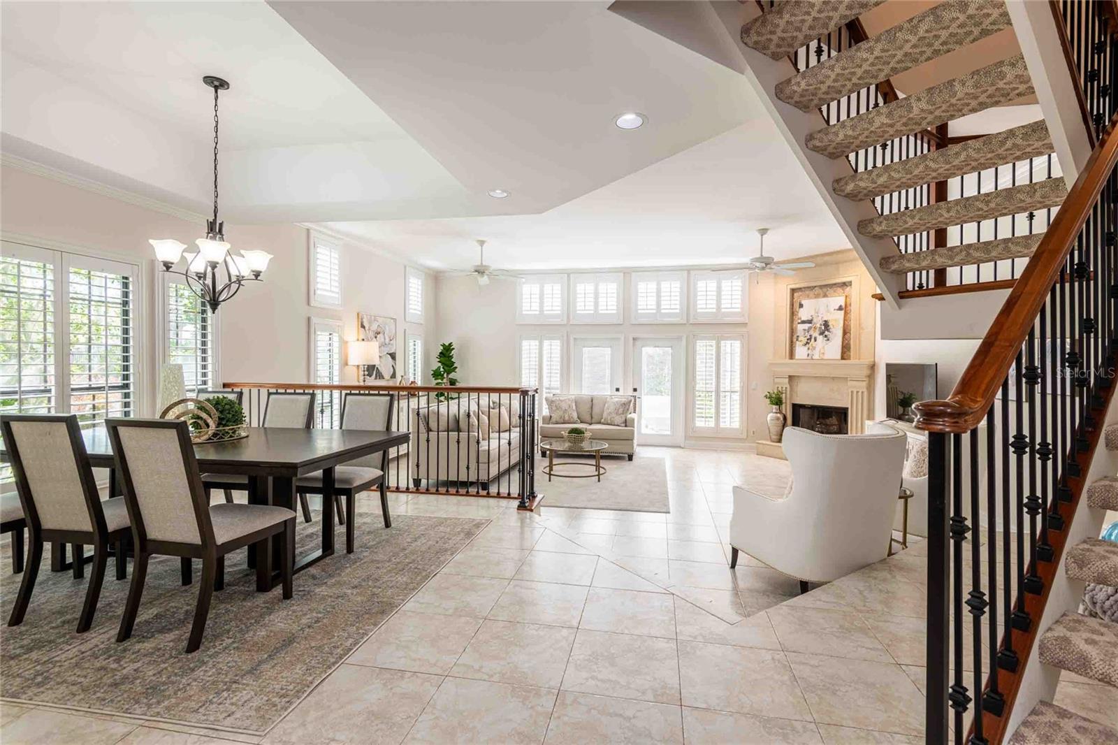 Open Concept Living & Dining Rooms