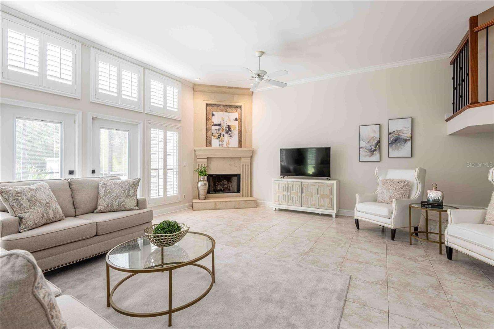 Wood Burning Fireplace