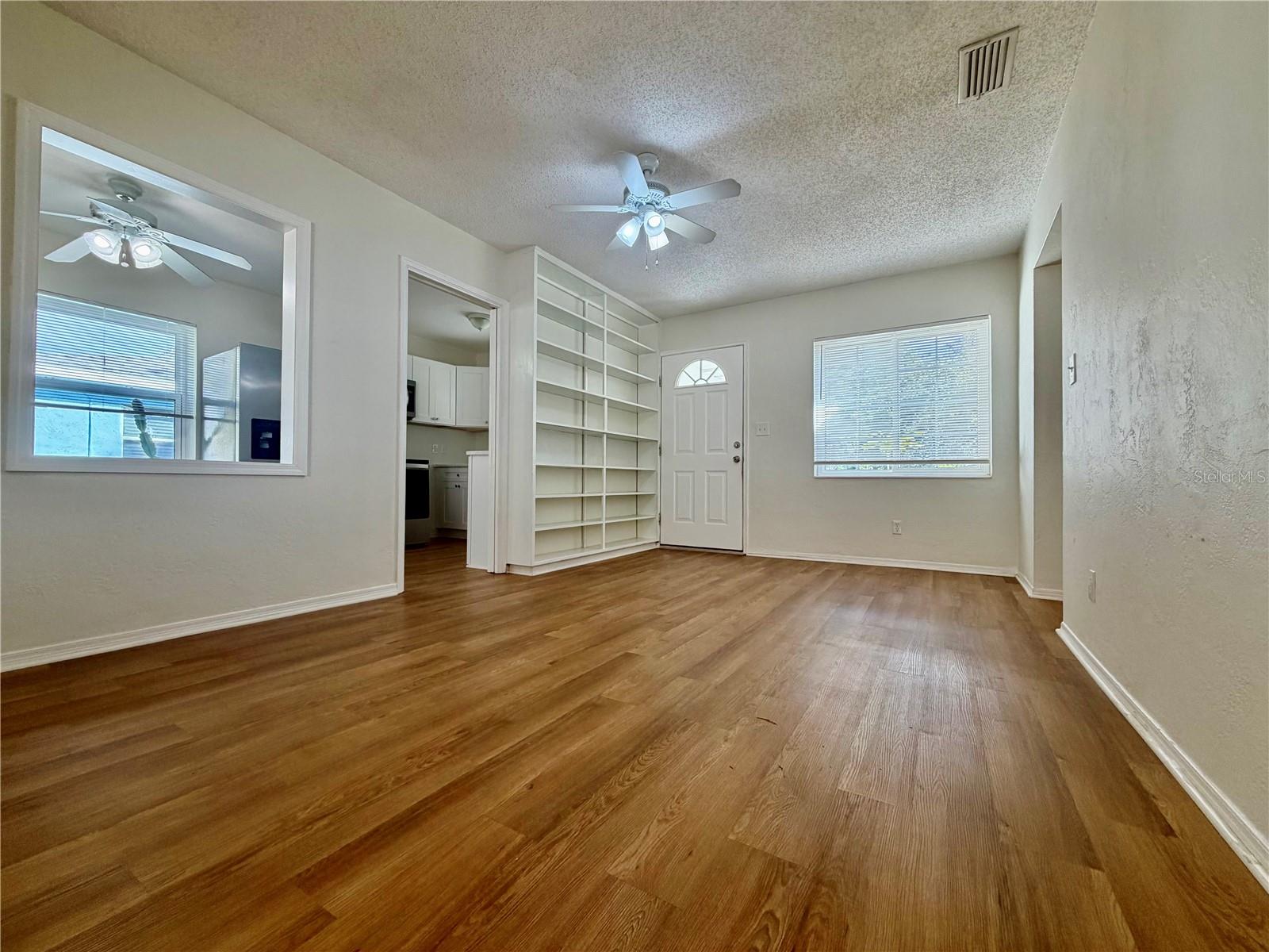 Dining room and kitchen
