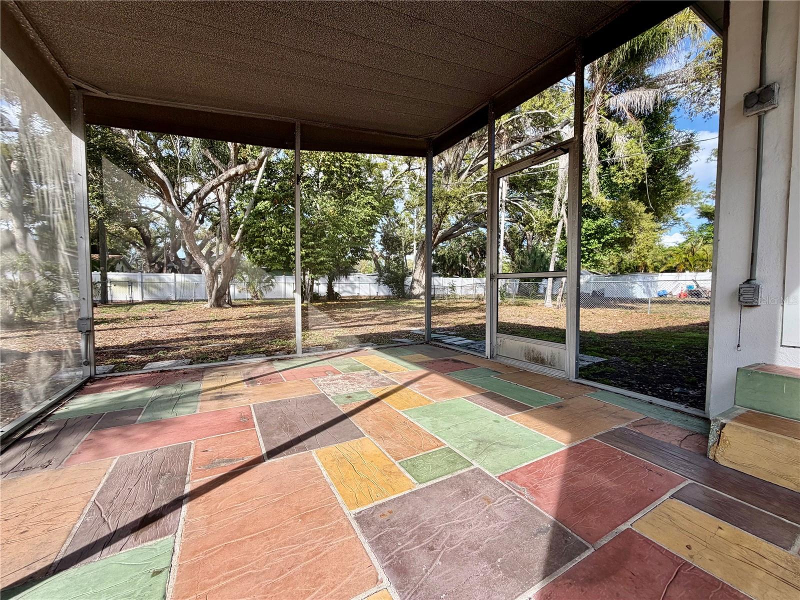 Screened porch