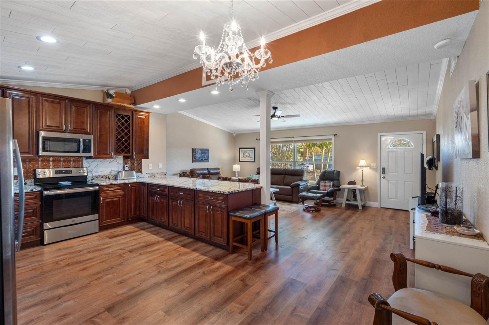 ..Interior Layout.. Vaulted Ceilings -  View from Home Office Doorway... Like we stated... Extremely Move in Ready ...