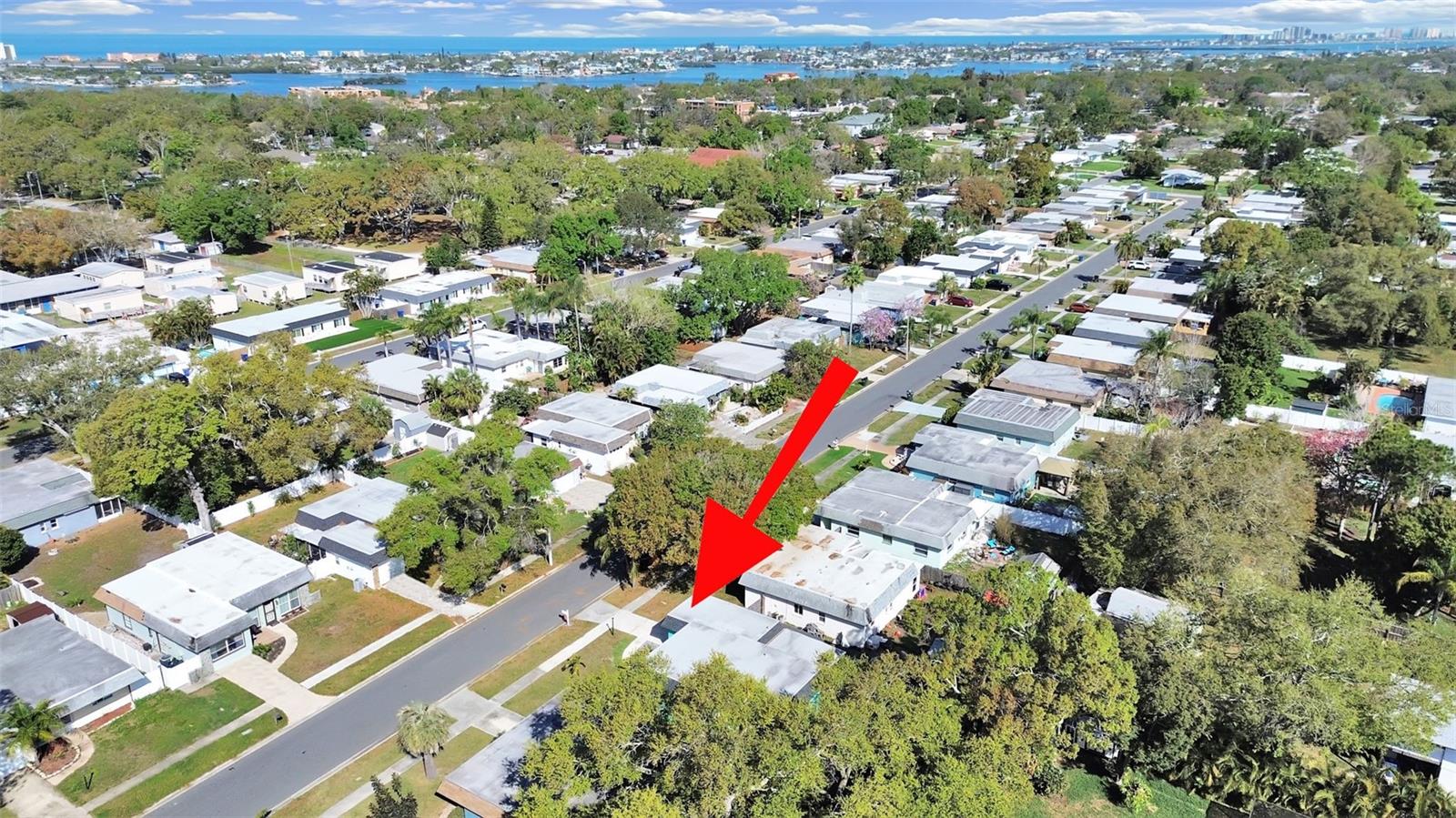 Location in relation to Indian Rock Beach and the Gulf