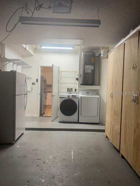 One Car Gartage with extra storage and A Freezer that can be sold separately in transaction.