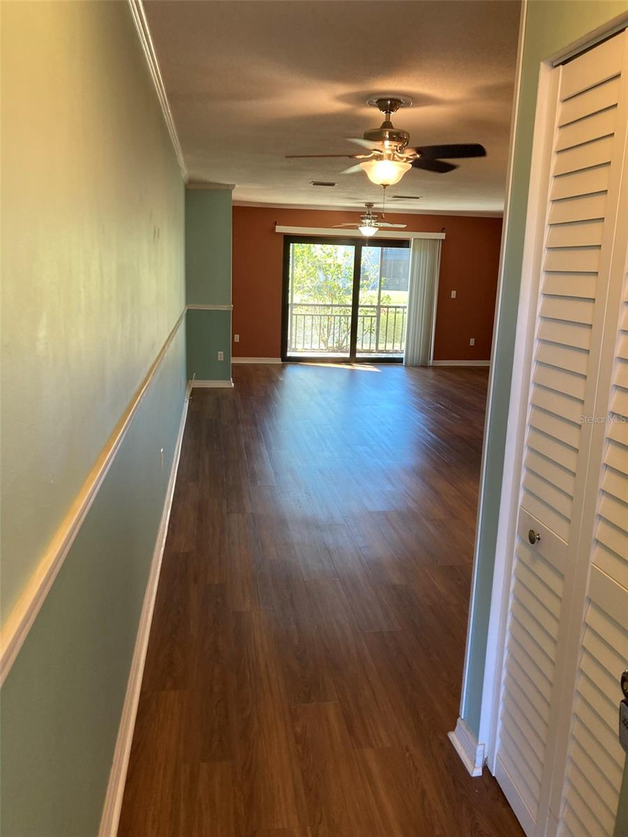 Entry way closet at the front door