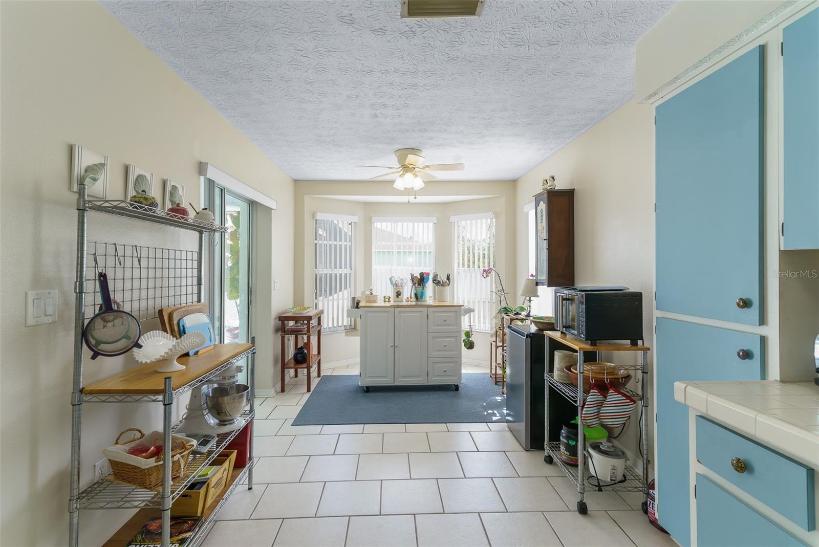 there's that eat in space... and a slider out to the porch and pool