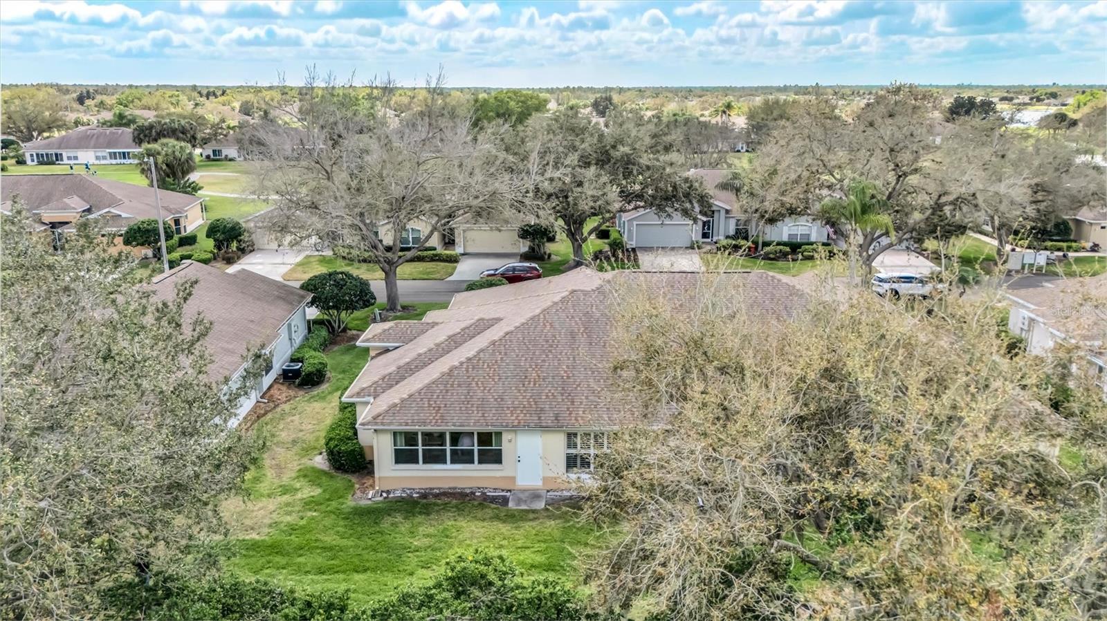 Mature Trees line the Quiet Street