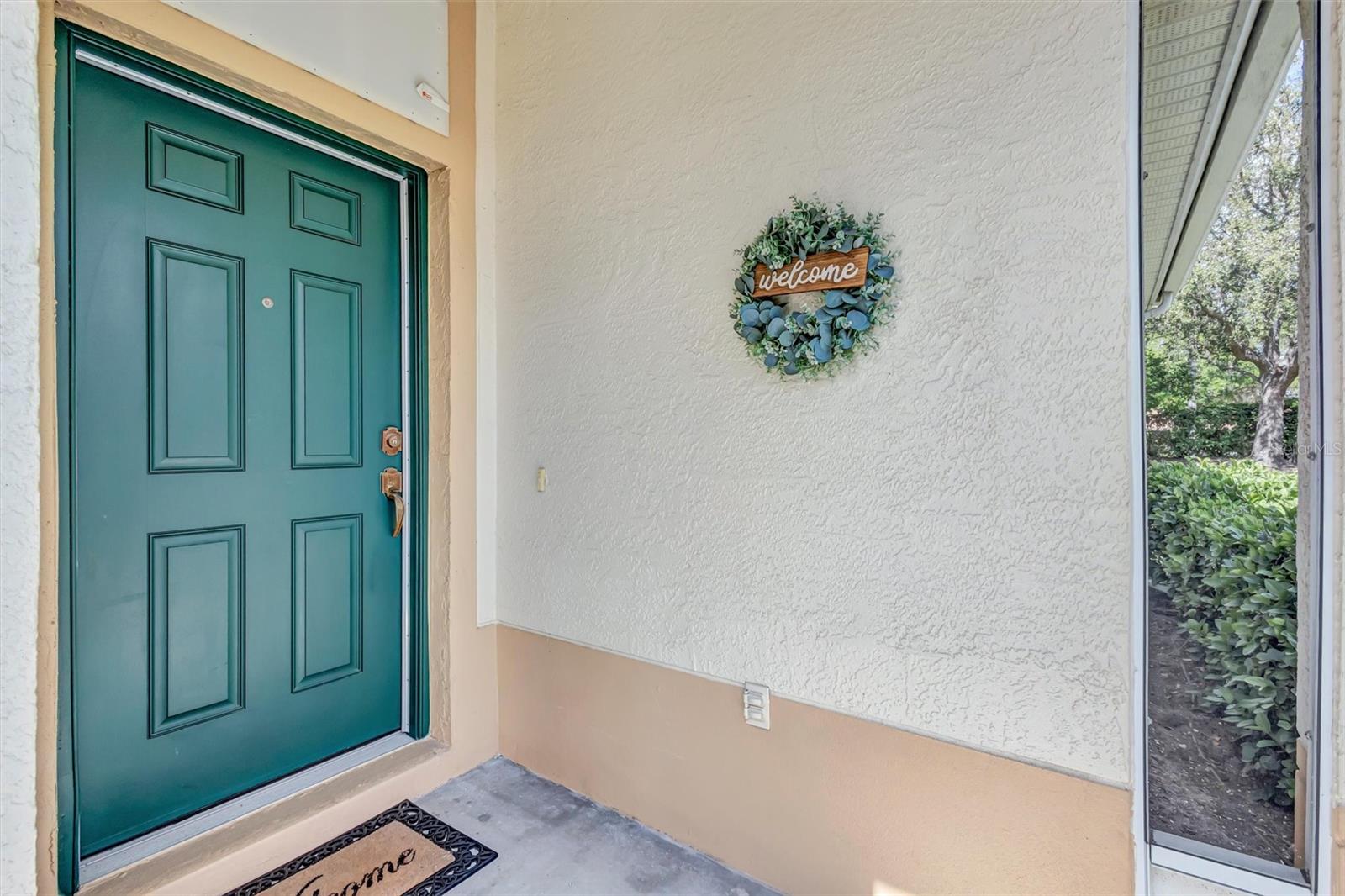 Front Entrance is Screened in