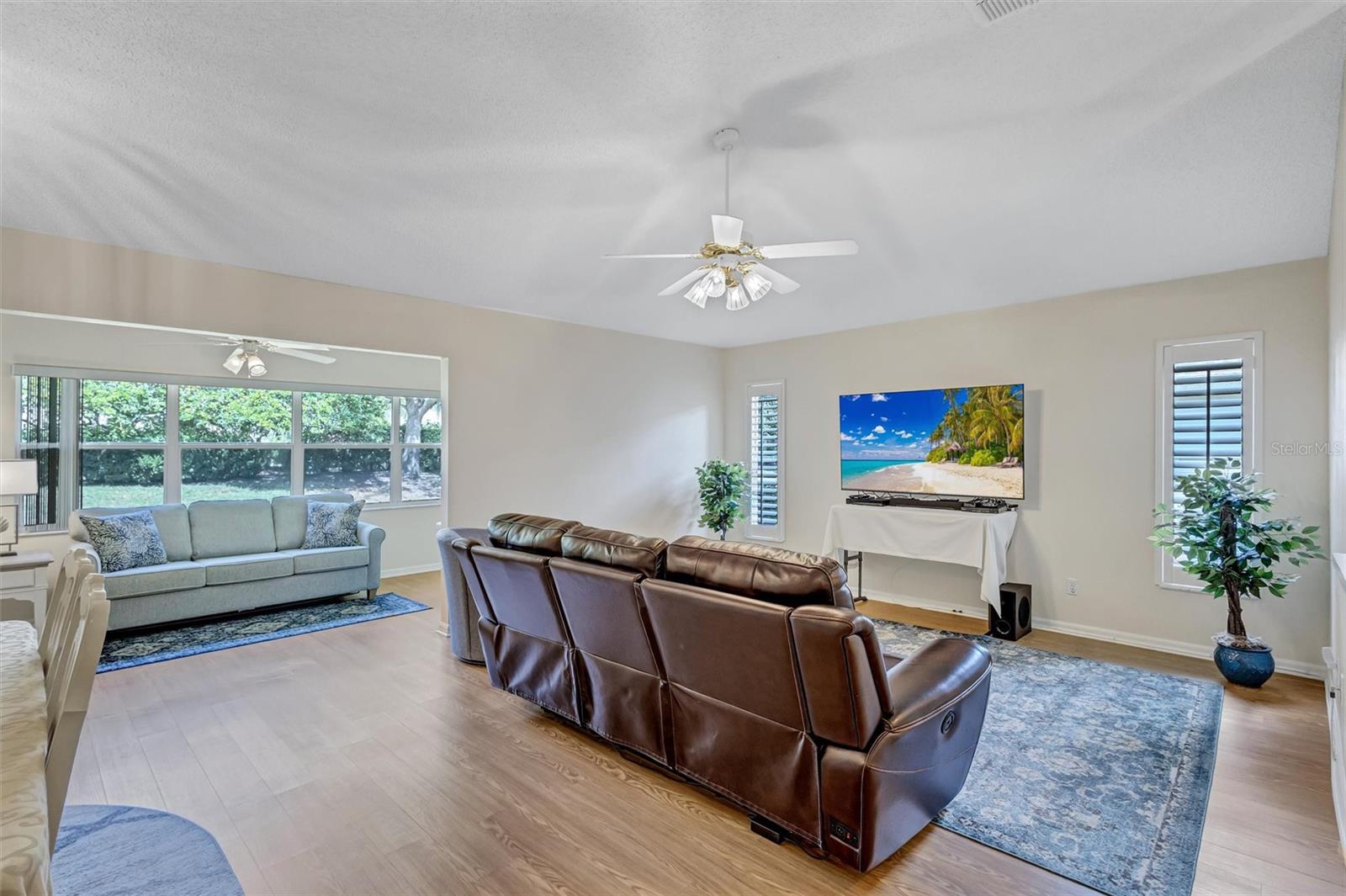 Living Room Open to Bonus Room