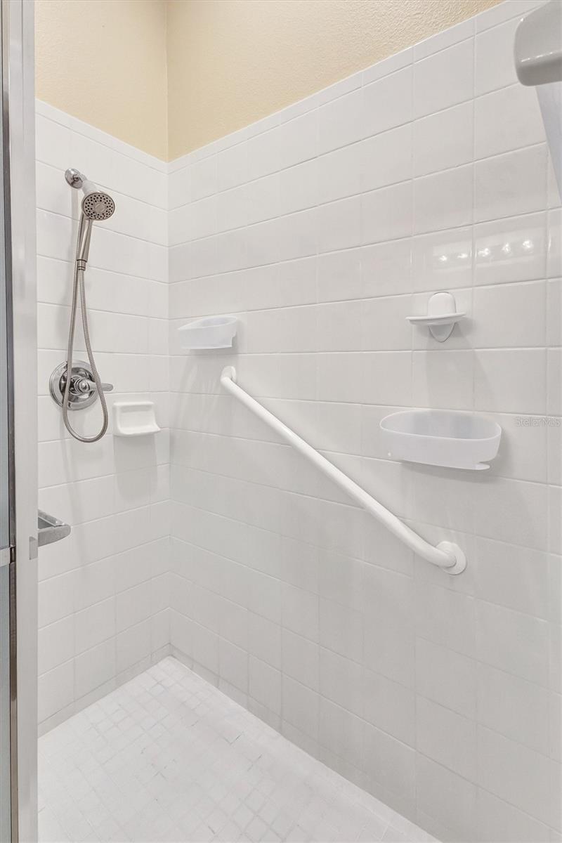 Walk-in Shower is Handicap Accessible