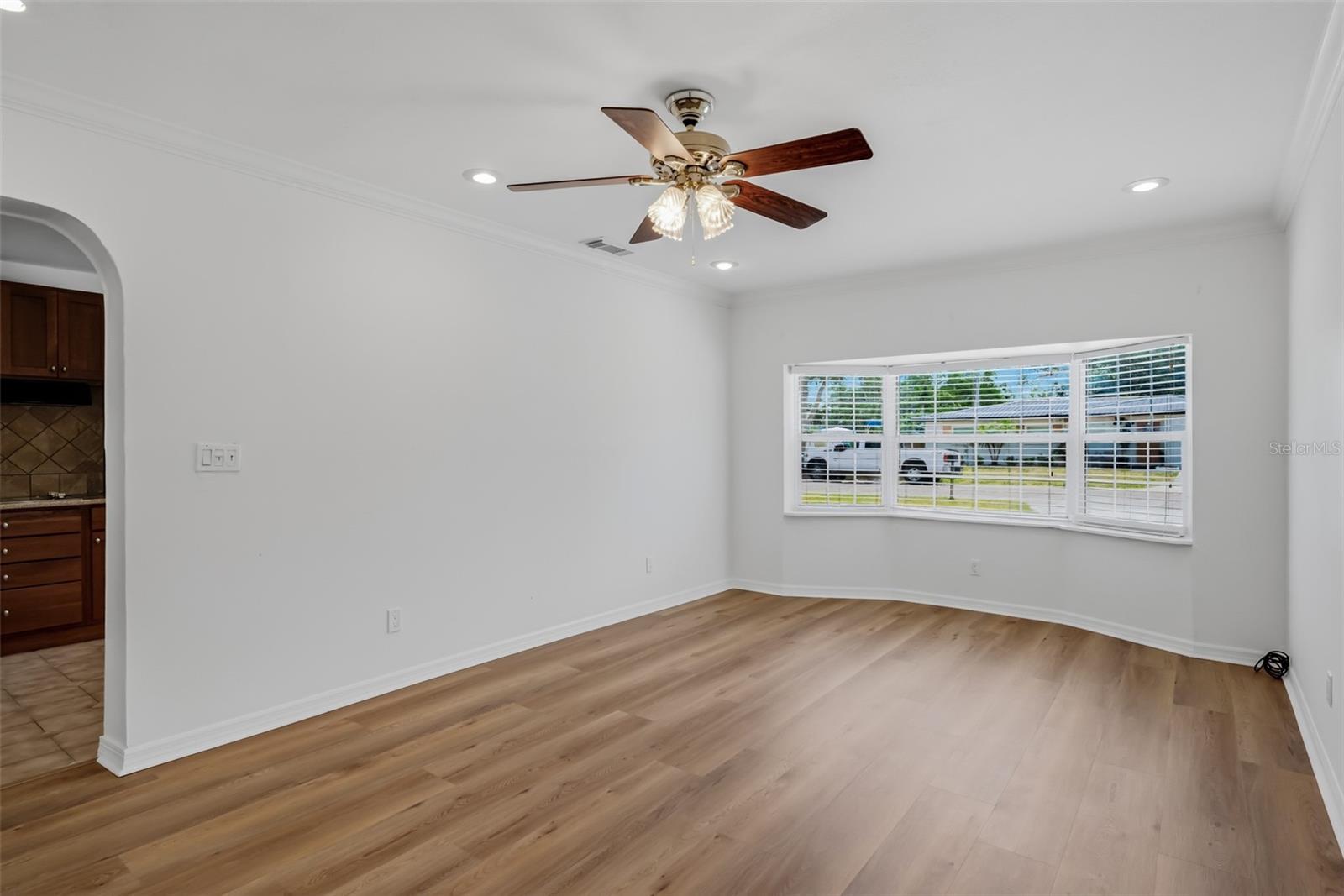 Bonus living room with view of front yard