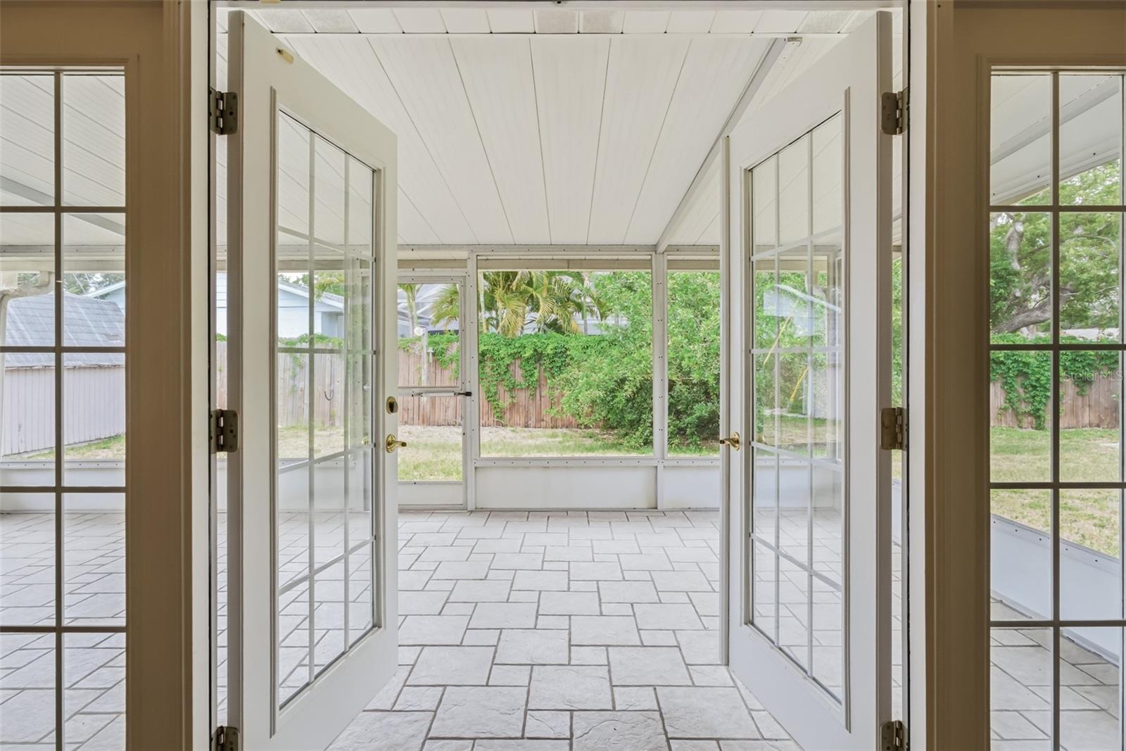 Back screened in porch