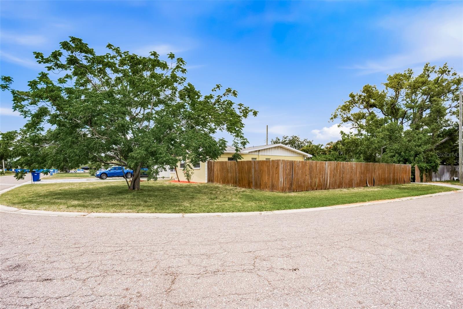 Large corner lot