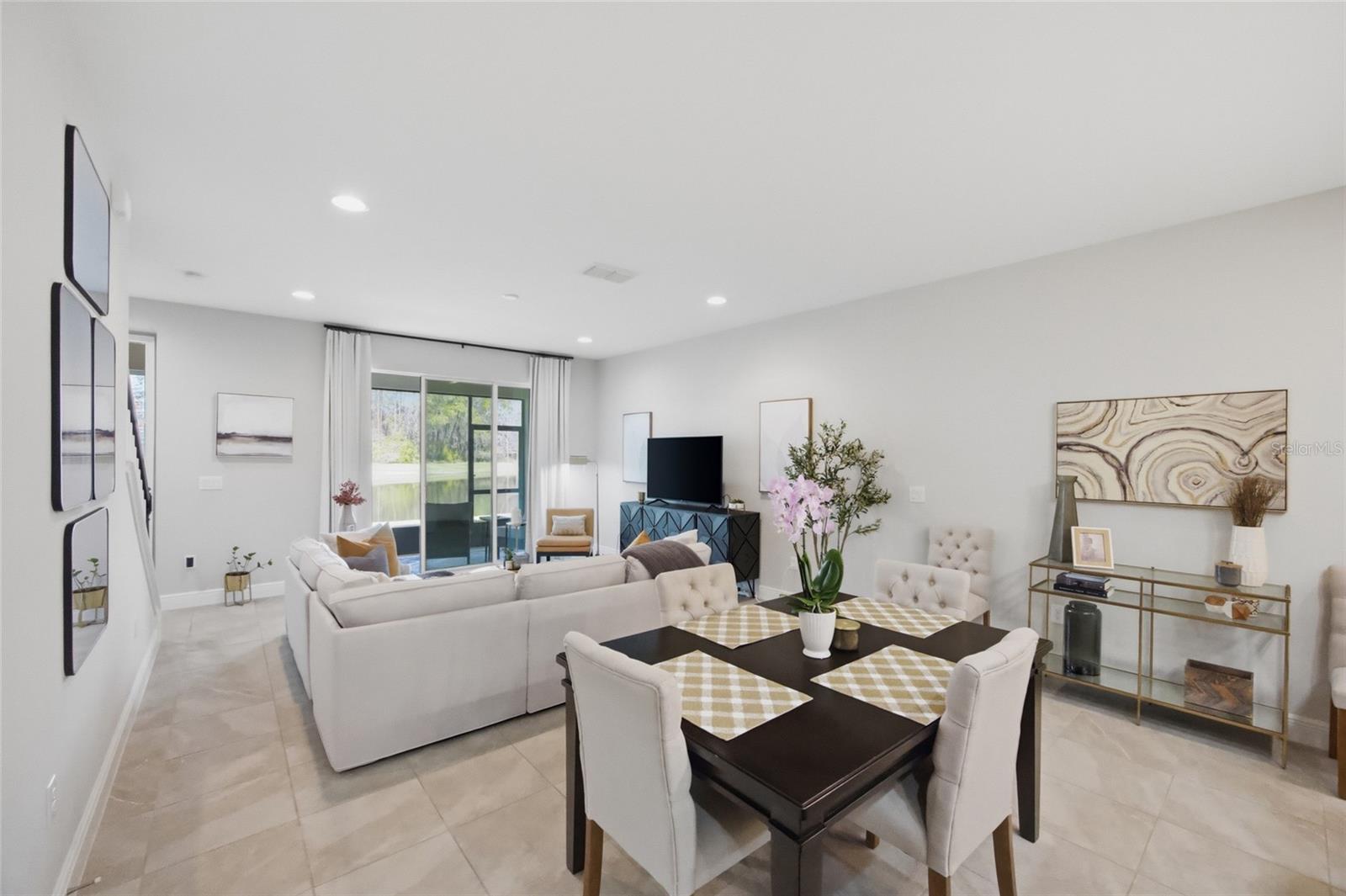 Dining and Living Room view