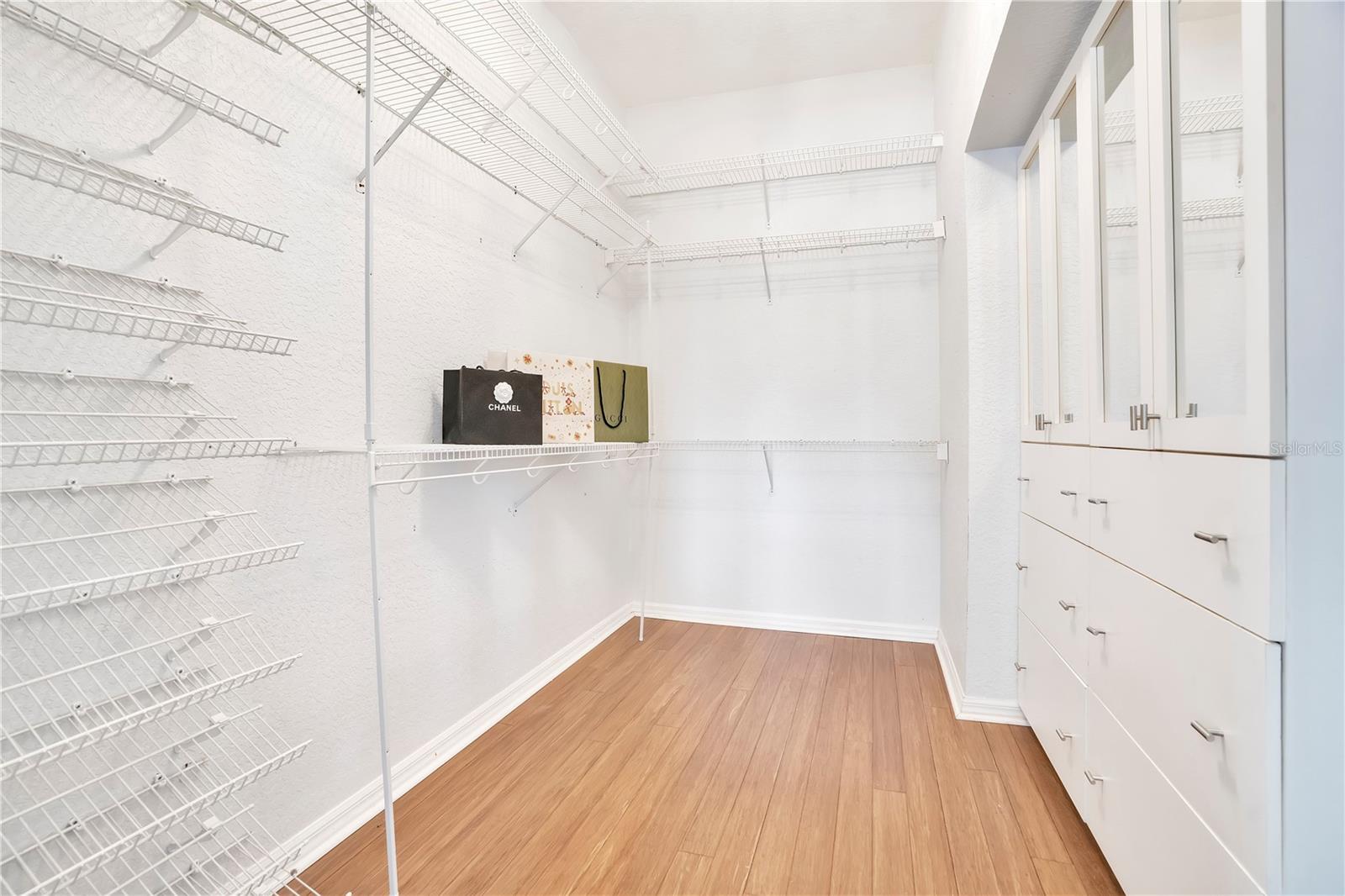 primary bedroom closet