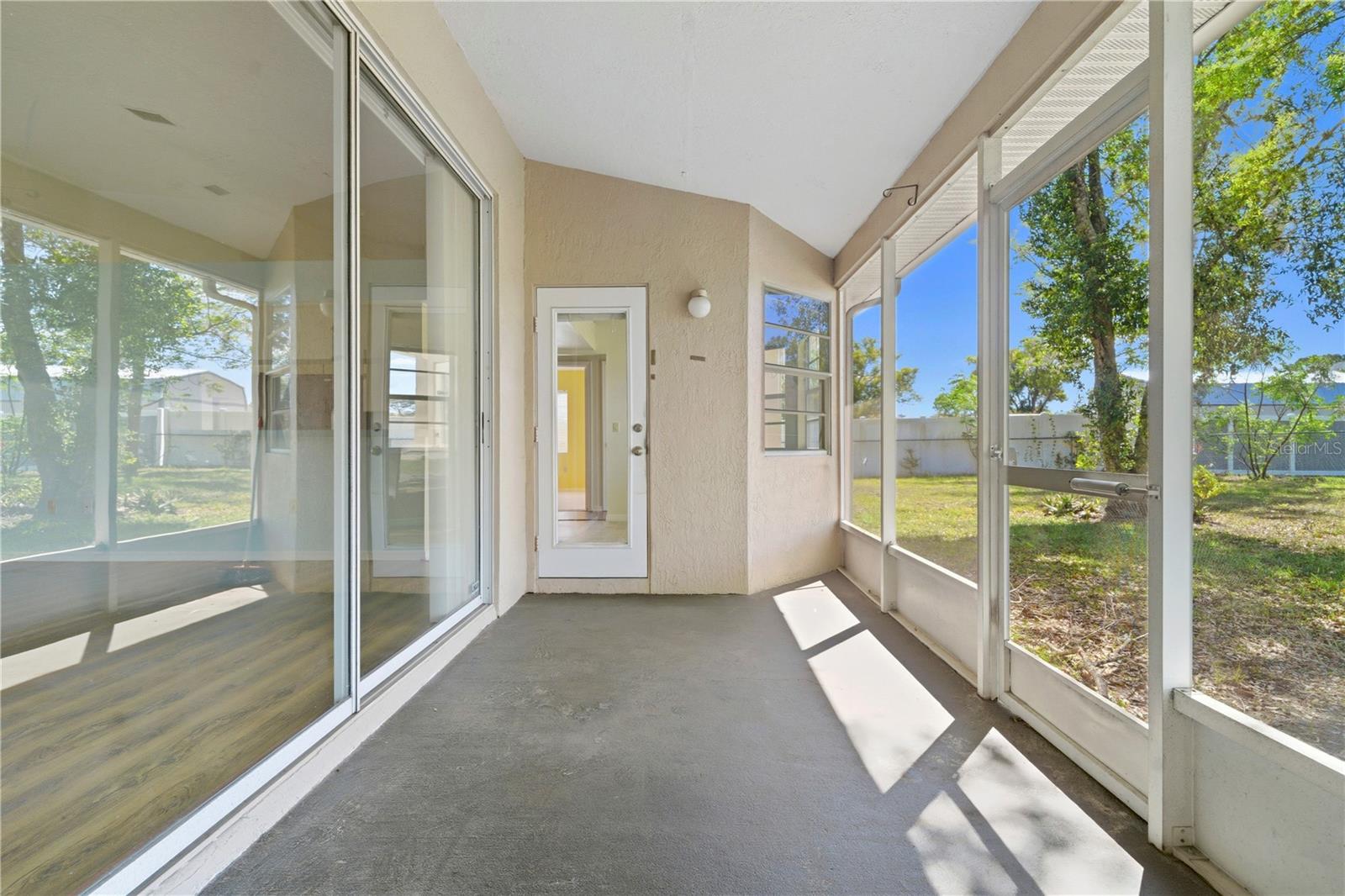 Back covered/screened porch