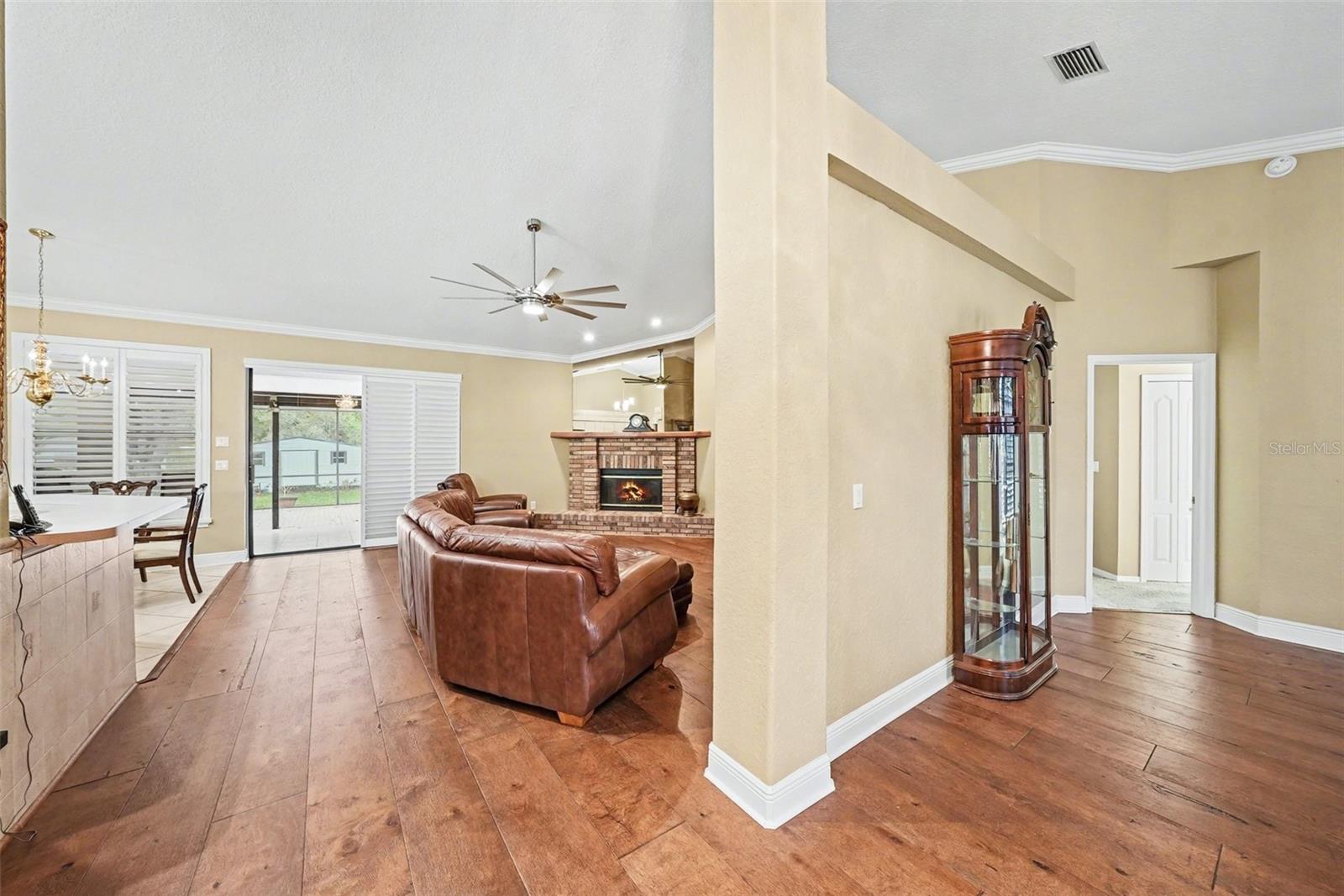 Living and Family Room view