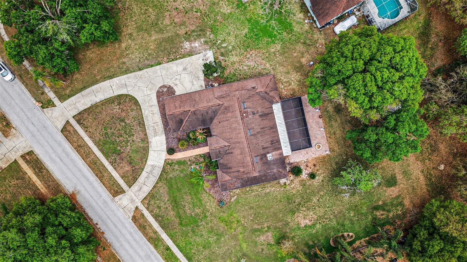 Aerial View of House