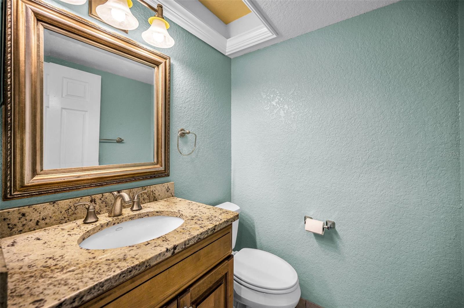 Second level powder room