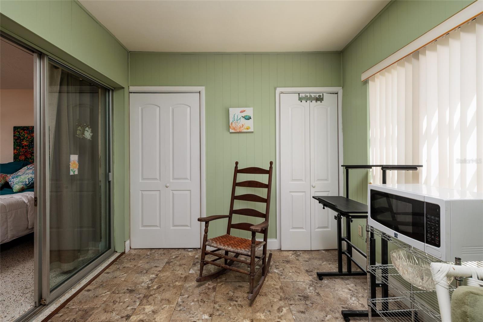 Even more storage found in large closet area behind both doors.