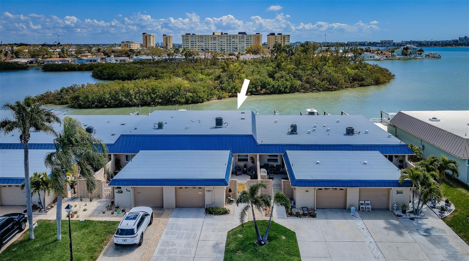 Aerial view of property