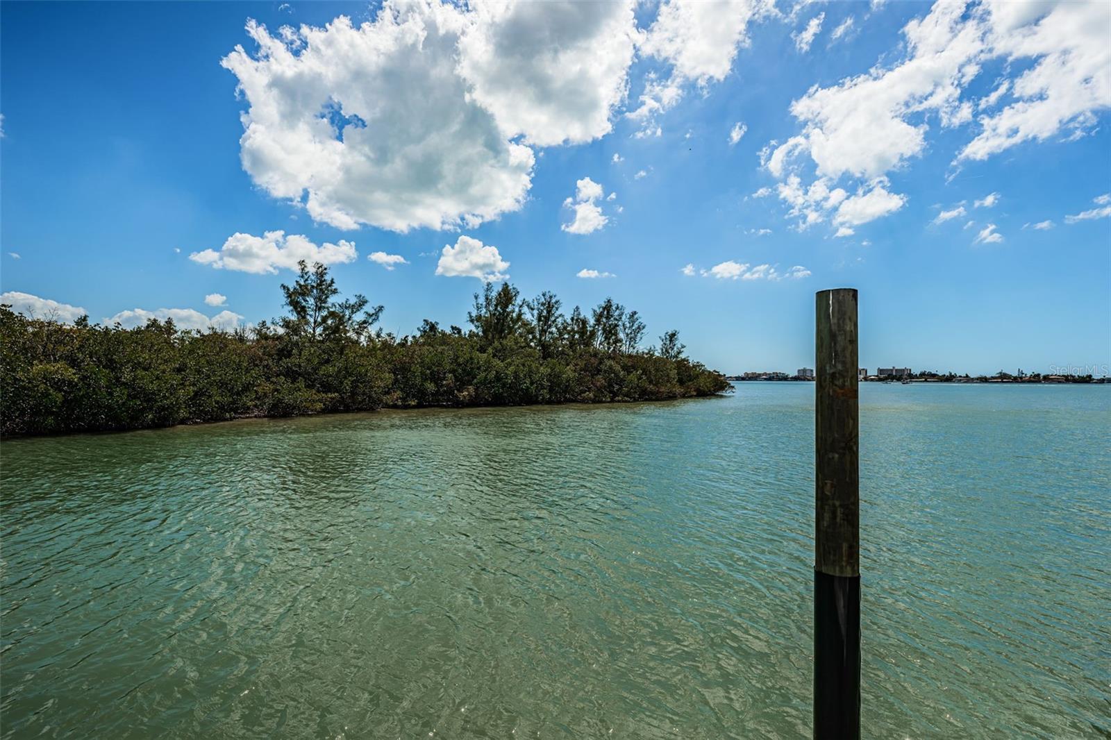 Turtle island view from dock