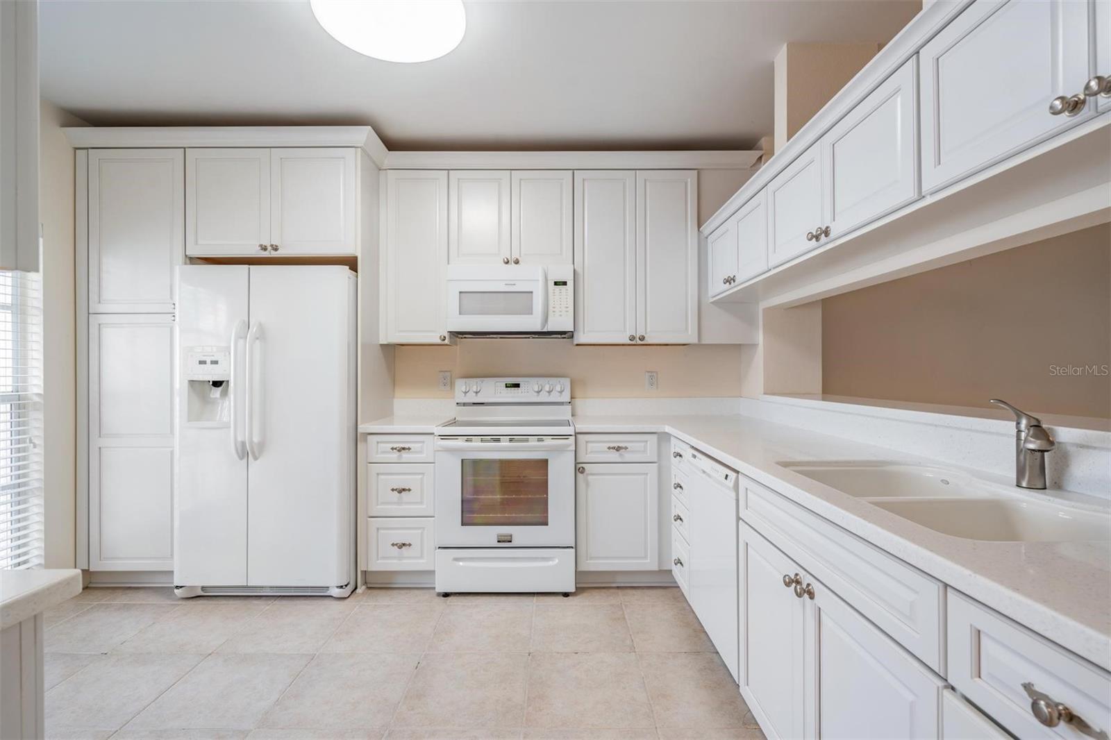 Ample Cabinets and Counters