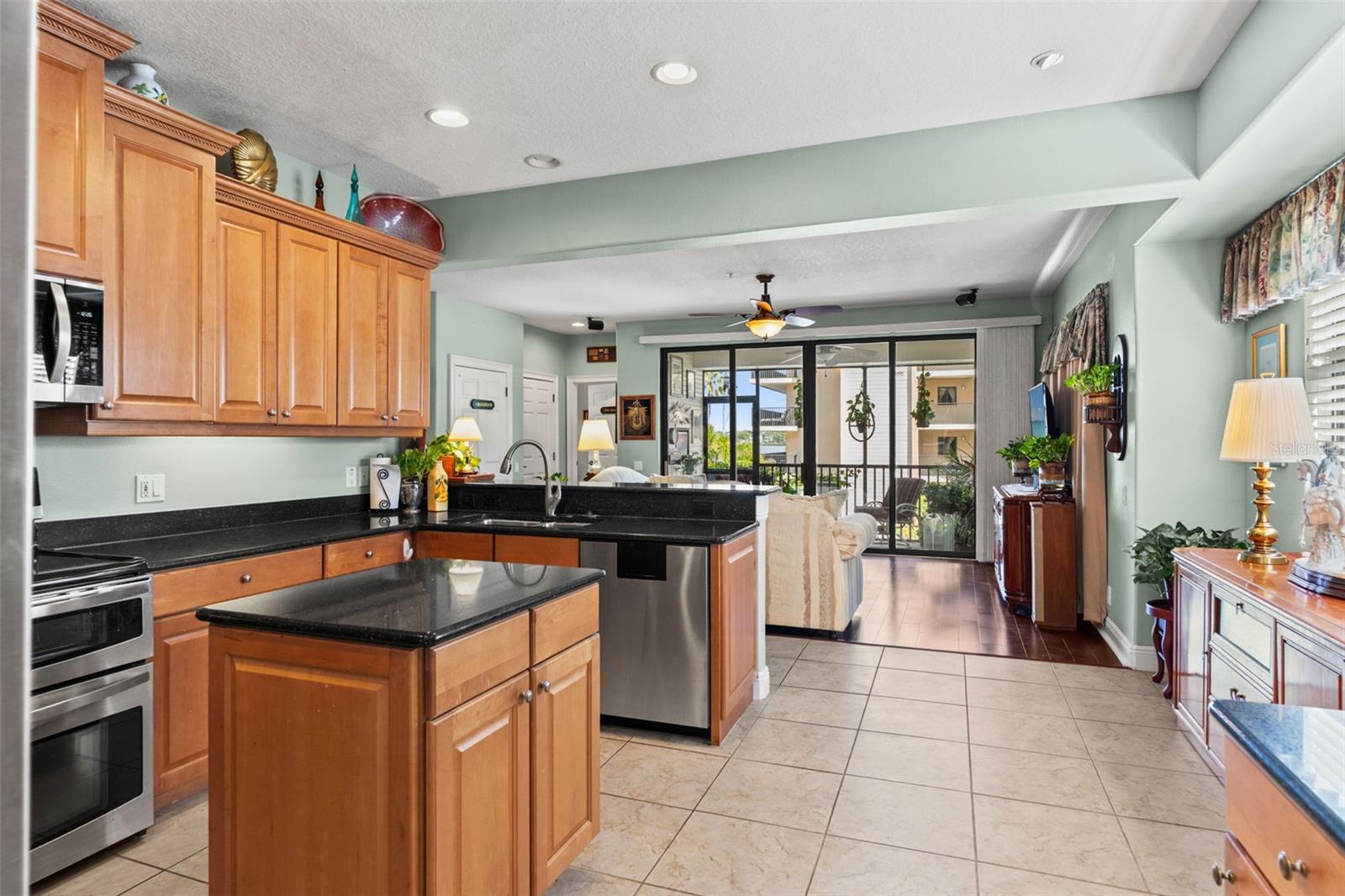 Open-concept design connects the kitchen to the living space, perfect for everyday living and entertaining.