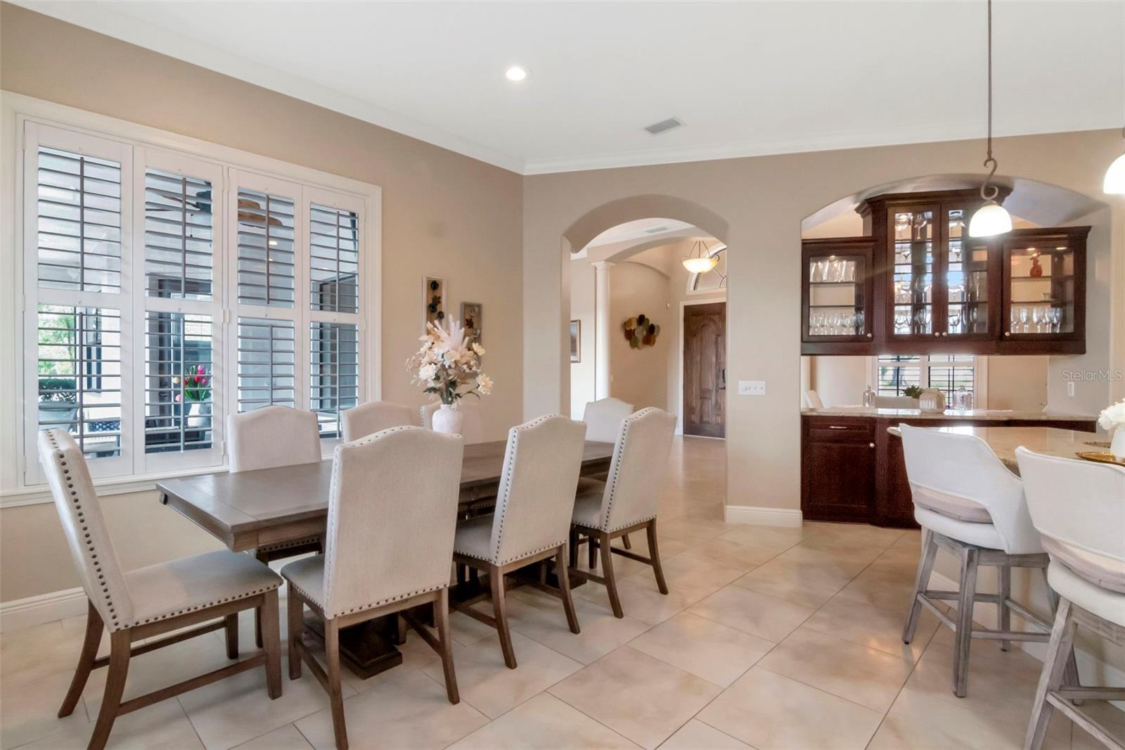 kitchen and eating space