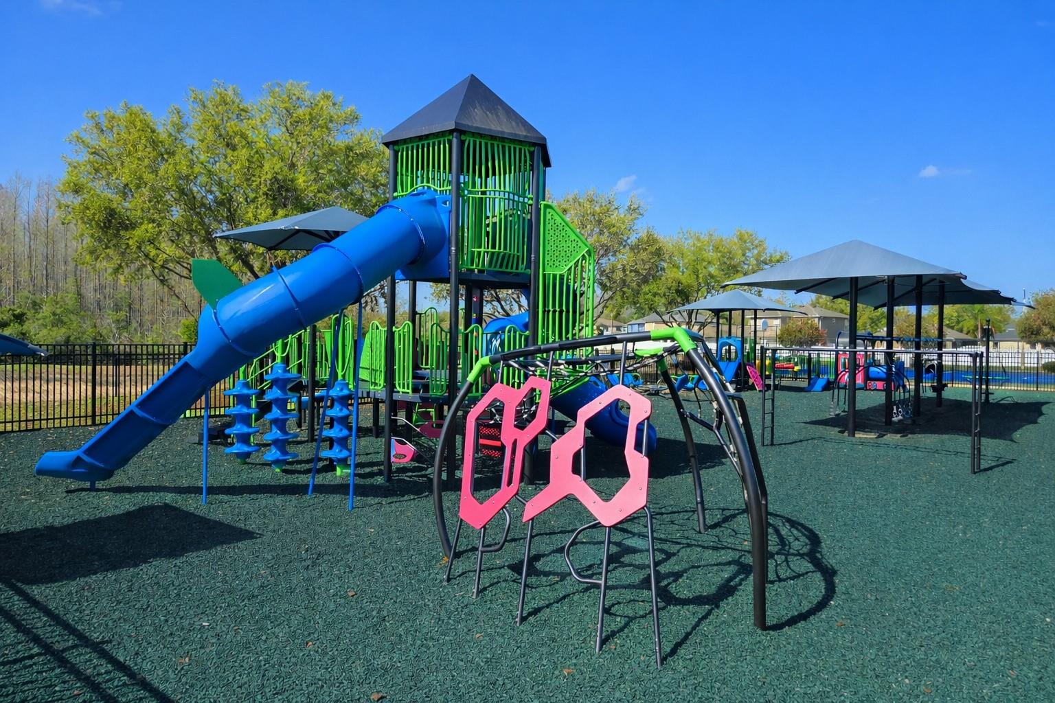 Fenced Playground Nearby