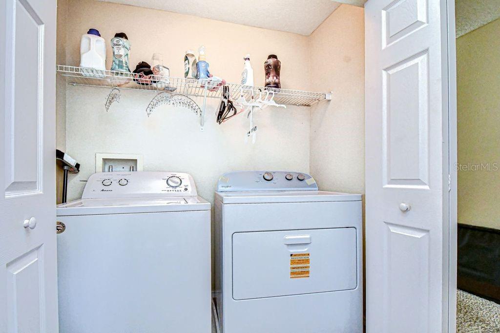 The laundry is conveniently located upstairs with all the bedrooms.